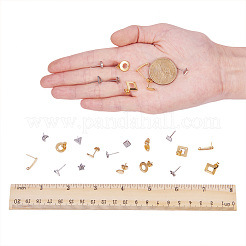 304 Stainless Steel Stud Earring Components&nbsp;STAS-PH0004-09
