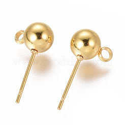 PVD Vacuum Plating 304 Stainless Steel Ear Stud Components&nbsp;STAS-I120-16D-G