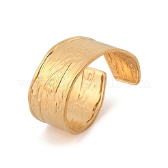 304 Stainless Steel Open Cuff Ring for Women&nbsp;RJEW-M049-01G-03