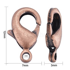 Brass Lobster Claw Clasps&nbsp;KK-902-R-NF