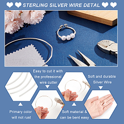 1Pc 999 Fine Silver Wire&nbsp;STER-BC0001-71A