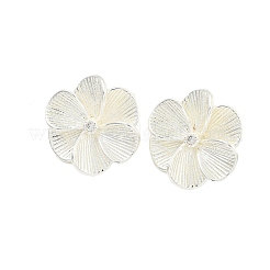 Rack Plating Brass Stud Earrings&nbsp;EJEW-U007-03S
