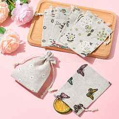 24Pcs 6 Colors Polycotton(Polyester Cotton) Packing Pouches Drawstring Bags&nbsp;ABAG-FS0001-12