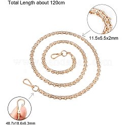 手作りの鉄のチェーン  溶接されていない  ライトゴールド  約3.94フィート（1.2m）/箱&nbsp;CH-PH0001-05