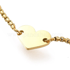 Ion Plating(IP) 304 Stainless Steel Box Chain Slider Bracelets&nbsp;BJEW-M233-06G