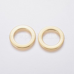 201 ステンレススチールリンクリング  リング  ゴールドカラー  21x1.2mm&nbsp;STAS-L234-040G