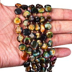 Natural Tiger Eye Dyed Beads Strands&nbsp;G-C116-A95-01