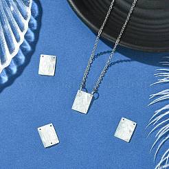 4Pcs 4 Styles Natural White Shell Pendants&nbsp;SSHEL-CJ0001-20