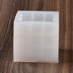 マジック キューブ キャンドル食品グレードのシリコン型  香りのよいキャンドル作りに  ホワイト  71x74x67mm  内径：60x60x58mm&nbsp;DIY-D071-10
