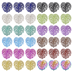 48Pcs 12 Styles 430 & 201 Stainless Steel Filigree Pendants&nbsp;STAS-TA0002-19