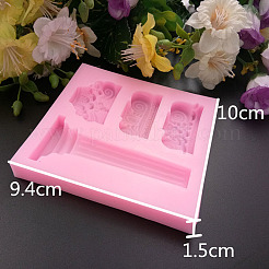 Rome Pillar Shape DIY Food Grade Silicone Molds&nbsp;X-AJEW-P046-04