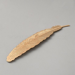 合金のブックマーク  羽  ゴールドカラー  115x23x1mm  穴：0.8mm&nbsp;FIND-WH0139-799G