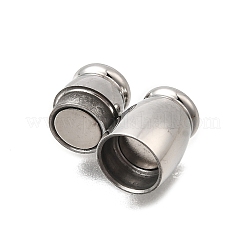 Barrel 304 Stainless Steel Magnetic Clasps&nbsp;STAS-D382-03A-P
