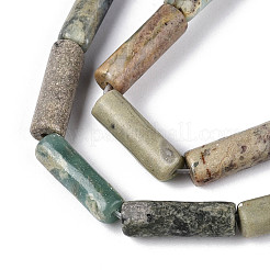 天然寿山石ビーズ連売り  コラム  5~13x4mm  穴：1mm  約29~30個/連  14.96~15.16''（38~38.5センチメートル）&nbsp;G-T141-78A