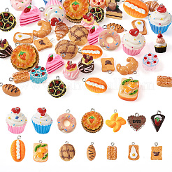 44Pcs 22 Style Resin Pendants&nbsp;RESI-CW0001-09