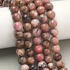 Natural Rhodonite Beads Strands&nbsp;G-S333-8mm-029