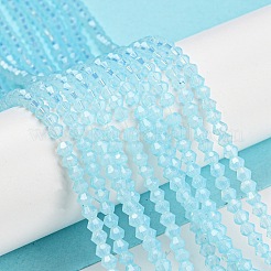 Baking Paint Transparent Glass Beads Strands&nbsp;DGLA-F029-J2mm-10
