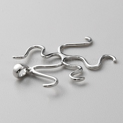 Anti-Tarnish Sterling Silver Pendant Findings&nbsp;STER-WH0004-007
