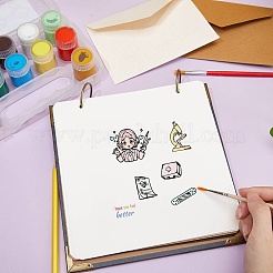 プラスチックスタンプ  DIYスクラップブッキング用  装飾的なフォトアルバム  カード作り  スタンプシート  混合図形  160x110mm&nbsp;DIY-WH20018-0352