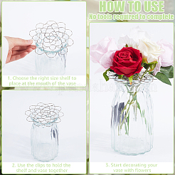 3Pcs 3 Style 201 Stainless Steel Flower Arrangement Insert Lids&nbsp;FIND-WH0260-29