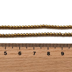 Electroplated Synthetic Non-magnetic Hematite Beads Strands&nbsp;G-H001-51B