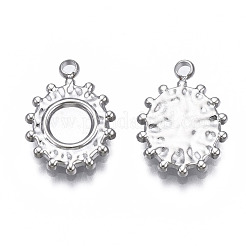 304 Stainless Steel Pendant Enamel Settings&nbsp;STAS-N097-221P
