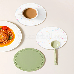 2Pcs Round Silicone Coaster&nbsp;AJEW-LP0006-84