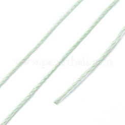ラウンドワックスポリエステル糸ストリング  マイクロマクラメコード  ツイストコード  革縫い用  ダークシーグリーン  0.55mm  約131.23ヤード（120m）/ロール&nbsp;YC-D004-02C-031