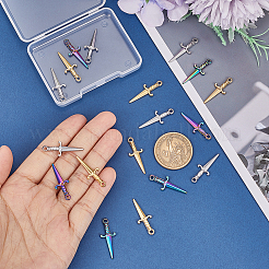 18Pcs 3 Colors 304 Stainless Steel Pendants&nbsp;STAS-UN0042-22