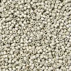 シリンダーシードビーズ  つや消し色  均一サイズ  淡い茶色  2x1.3~1.5mm  穴：0.8~1mm  約888個/10g&nbsp;X-SEED-H001-C04