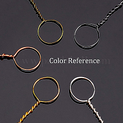 ジュエリー製作用丸銅線  ゴールドカラー  0.15mm  約656.16フィート（200m）/ロール&nbsp;CWIR-BC0004-0.15mm-05