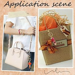 DIY Iron Beadable Bar Keychain Making Kit for Thanksgiving Day&nbsp;DIY-SC0025-17