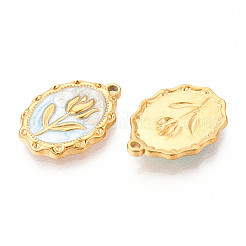 304 Stainless Steel Enamel Pendants&nbsp;STAS-N110-27D-G