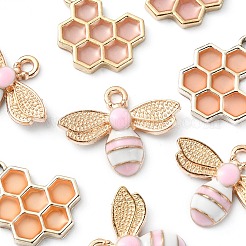 8Pcs 2 Style Alloy Enamel Pendants&nbsp;ENAM-YW0002-70