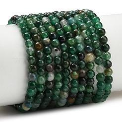Natural Fuchsite Beads Strands&nbsp;G-L661-B01-4mm-A