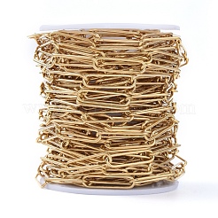304 Stainless Steel Paperclip Chains&nbsp;CHS-L022-02C-G