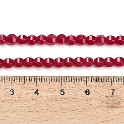 Lab Grown Red Corundum Beads Strands&nbsp;GG-CBAC488-04A