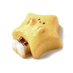 Yellow Cute Opaque Resin Cabochons&nbsp;RESI-L046-A04