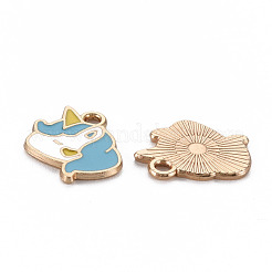 Alloy Enamel Pendants&nbsp;ENAM-N055-029A-NR
