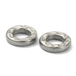 変色しない304ステンレススチール製リンクリング  ハンマー  丸いリング  ステンレス鋼色  12.1x2.7mm  内径：6.5mm&nbsp;STAS-E191-12P
