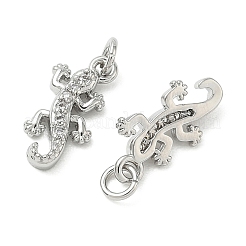 SHEGRACE Brass Micro Pave Cubic Zirconia Pendants&nbsp;XGRQ3D743-461P