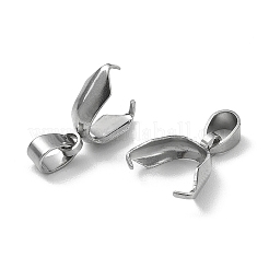 8個4サイズ304ステンレススチールピンチベイル  ペンダント作り用アイスピックピンチベイル  ステンレス鋼色  9~13x6~13.5x2.5~5mm  穴：3.5~4x5~6mm  2個/サイズ&nbsp;STAS-YW0001-65