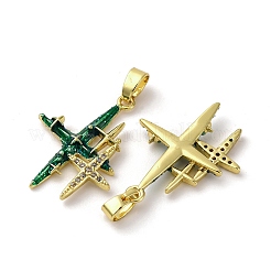 真鍮製マイクロパヴェキュービックジルコニアペンダント  カドミウムフリー＆ニッケルフリー＆鉛フリー  エナメル  スターのチャーム  18KGP本金メッキ  25x19x3mm  穴：2.3x4.7mm&nbsp;KK-F903-07G