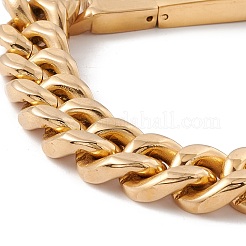 Ion Plating(IP) 304 Stainless Steel Chunky Curb Chains Bracelet for Men Women&nbsp;BJEW-E107-11G-01