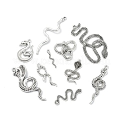 100Pcs 10 Styles Tibetan Style Alloy Pendants&nbsp;FIND-CJ0003-94