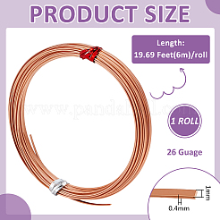 6M Flexible Red Copper Wire&nbsp;CWIR-WH0013-009A