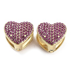 Golden 304 Stainless Steel Rhinestone Hoop Earrings&nbsp;EJEW-P245-09G