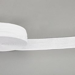 綿綿ツイルテープリボン  ヘリンボーンリボン  家の装飾のため  装飾用ラッピングギフトとDIY工芸品  ホワイト  40mm&nbsp;OCOR-WH0057-30G-01