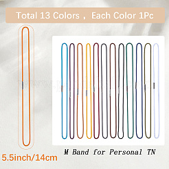 13Pcs 13 Colors Nylon Travel Notebook Elastic Ropes&nbsp;AJEW-CP0006-82B