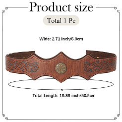 PU with Alloy and Iron Headring&nbsp;AJEW-WH20080-31B